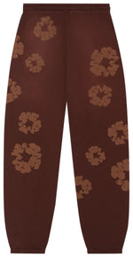 Denim Tears Mono Cotton Wreath Sweatpants Brown - Image 2