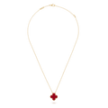 Van Cleef & Arpels Vintage Alhambra pendant 18K yellow gold, Carnelian
