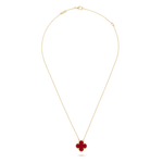 Van Cleef & Arpels Vintage Alhambra pendant 18K yellow gold, Carnelian - Image 1