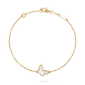 Van Cleef & Arpels Sweet Butterflies bracelet 18K yellow gold, Mother-of-pearl