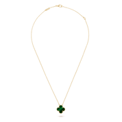 Van Cleef & Arpels Vintage Alhambra pendant 18K yellow gold, Malachite