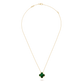 Van Cleef & Arpels Vintage Alhambra pendant 18K yellow gold, Malachite