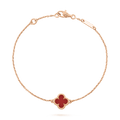 Bracciale Van Cleef & Arpels Sweet Alhambra in oro rosa 18K, corniola
