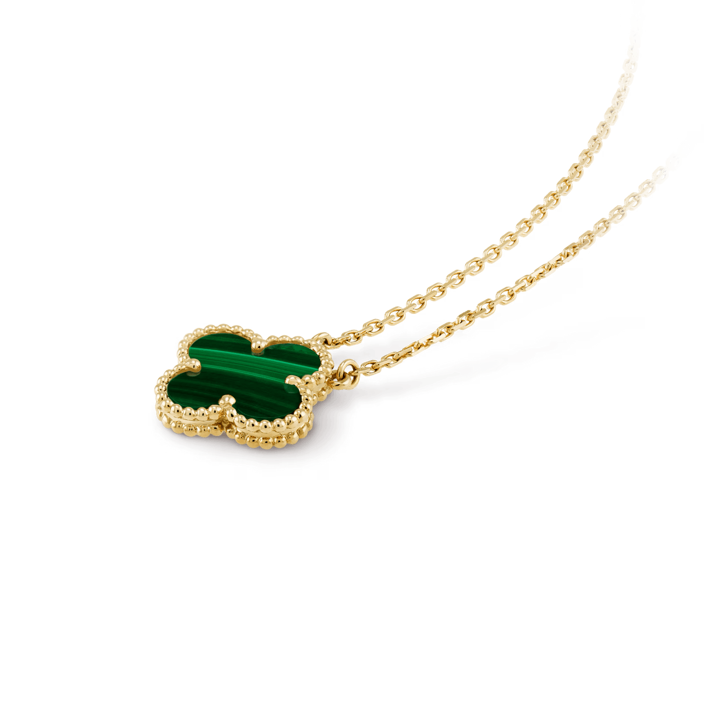 Van Cleef & Arpels Vintage Alhambra pendant 18K yellow gold, Malachite