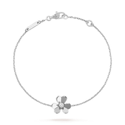 Van Cleef & Arpels Frivole bracelet, mini model 18K white gold, Diamond