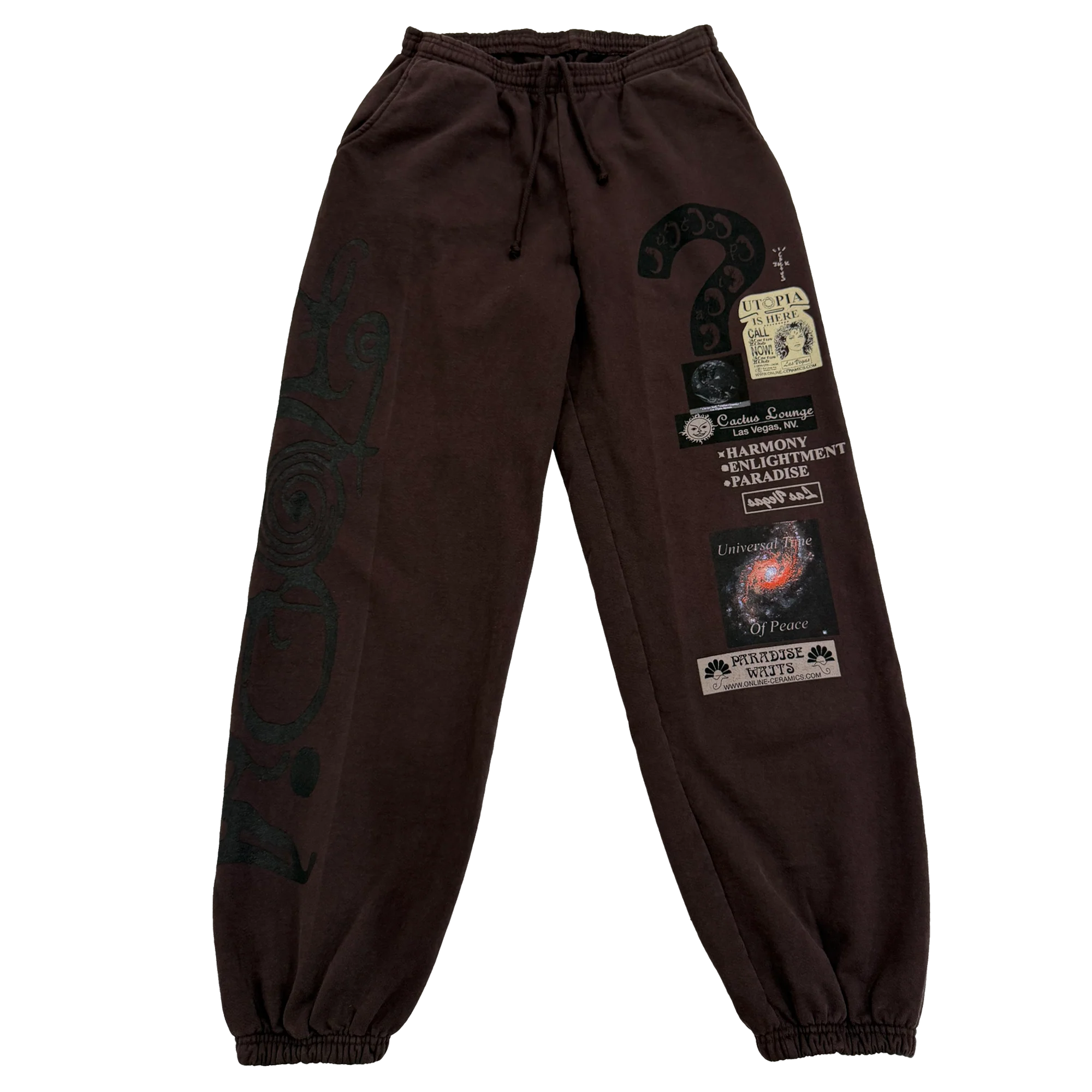 Cactus Jack x Online Ceramics Utopia Sweatpants Brown (ComplexCon)