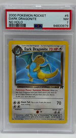 2000 Pokémon Rocket Dark Dragonite ERROR No Holo 5/82 PSA 7 NEAR MINT - Image 4