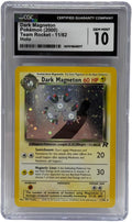 2000 Carta Pokémon Team Rocket Dark Magneton Holo 11/82 CGC 10 GEMMA ECCELLENTE