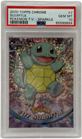 2000 Topps Chrome Pokémon T.V. Squirtle Sparkle #7 PSA 10 GEM MINT
