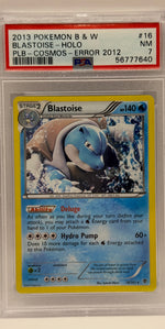 2013 Pokémon Plasma Blast Cosmos Blastoise Holo Error 2012  16/101 PSA 7 NEAR MINT - Image 3