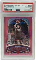 2019 Panini Chronicles Tyler Herro Carta Rookie Rosa #252 PSA 10 GEM MINT