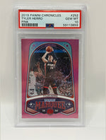 2019 Panini Chronicles Tyler Herro Pink Rookie Card #252 PSA 10 GEM MINT - Image 3