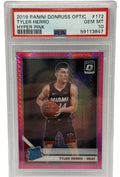 2019 Panini Donruss Optic Tyler Herro Hyper Pink Rookie Card #172 PSA 10 GEM MINT