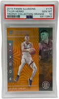 2019 Panini Illusions Tyler Herro Collezione Trofeo Carta Rookie Arancione #175 PSA 10 GEM MINT