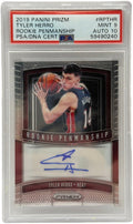 2019 Panini Prizm Carta di Tyler Herro Rookie Penmanship #RPTHR PSA 9 MINT e AUTO 10
