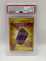 2020 Pokémon Champion's Path Suspicious Food Tin Gold Secre Rare 080/073 PSA 10 GEM MINT - Image 3