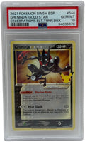 2021 Pokémon SWSH Celebrazioni ETB Greninja Stella d'Oro SWSH144 PSA 10 GEM MINT