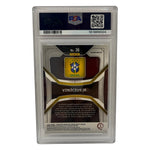 2022 Panini Prizm World Cup Qatar 2024 Vinicius Jr. White Sparkle #36 PSA 8 NM-MT — back - Image 2