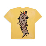 Hellstar Yellow Crack Print T-Shirt - Image 2