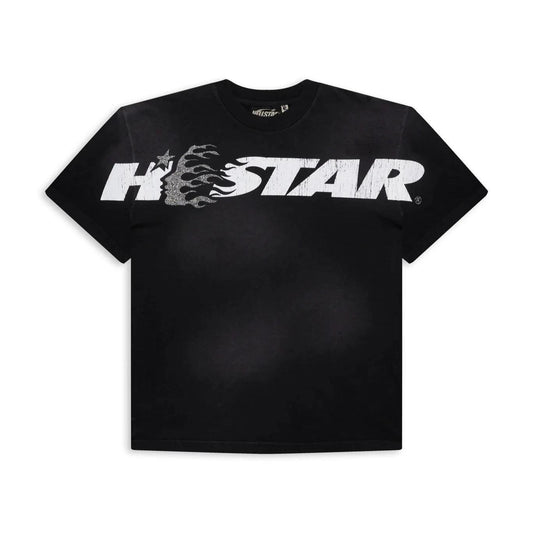 Hellstar Studios Cartoon Glitter Logo T-Shirt Black