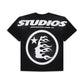 Hellstar Studios Cartoon Glitter Logo T-Shirt Black