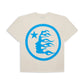Hellstar Studios Classic T-Shirt Beige & Light Blue