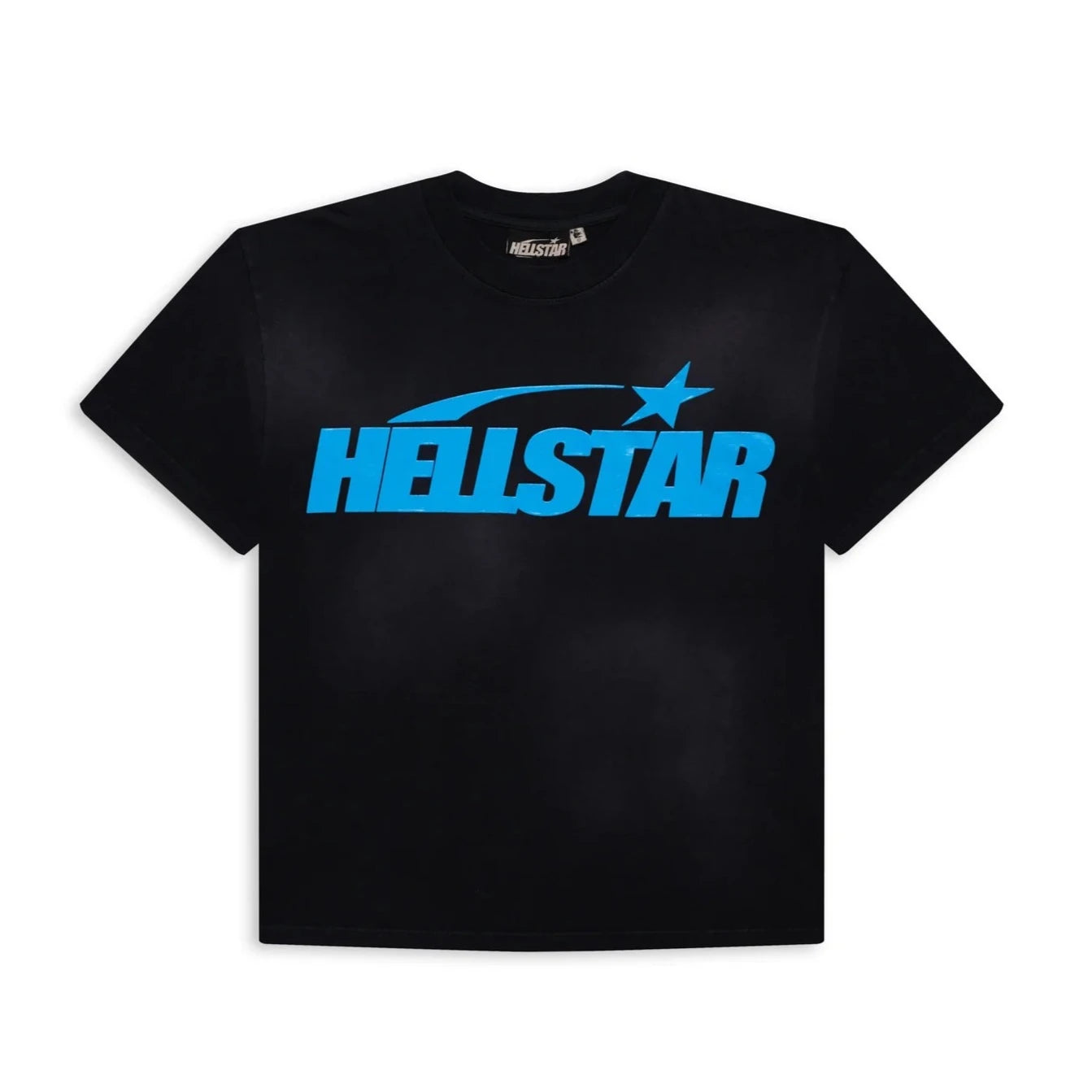 Hellstar Studios Classic Gel T-Shirt Black & Light Blue