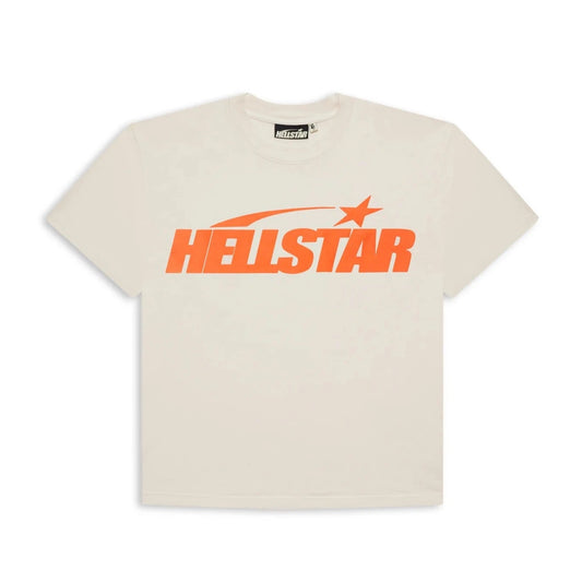 Hellstar Studios Classic T-Shirt Beige & Orange