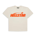 Hellstar Studios Classic Gel T-Shirt Beige & Orange - Image 1