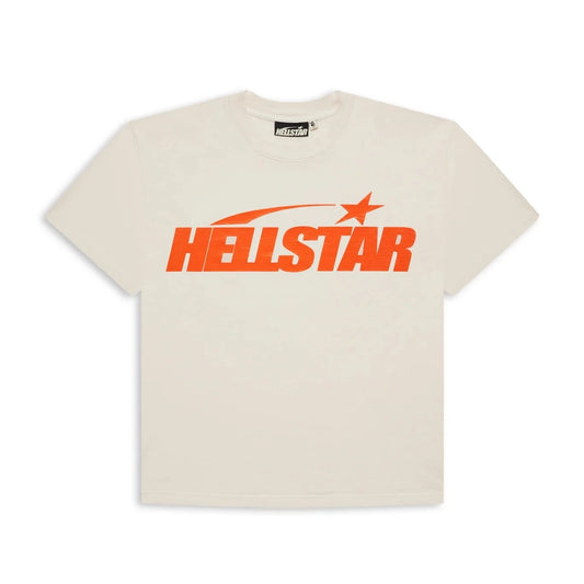 Hellstar Studios Classic Gel T-Shirt Beige & Orange