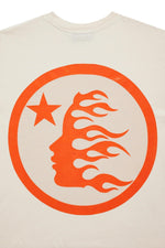 Hellstar Studios Classic Gel T-Shirt Beige & Orange - Image 3