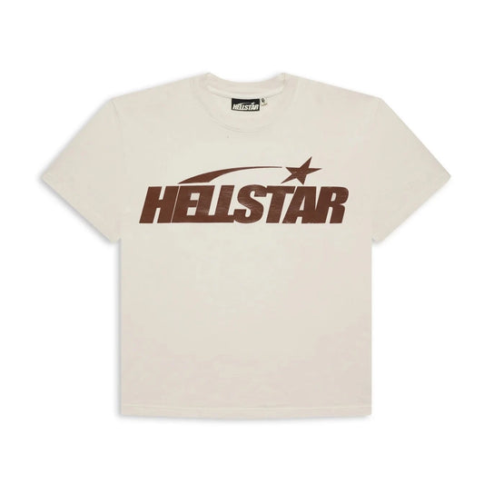 Hellstar Studios Classic Gel T-Shirt Beige & Brown
