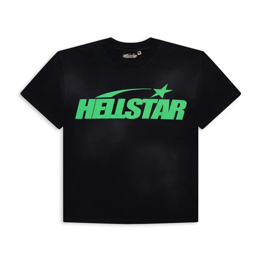 Hellstar Studios Classic T-Shirt Black & Lime Green