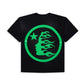 Hellstar Studios Classic Gel T-Shirt Black & Lime Green