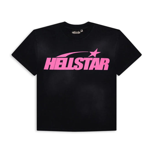 Hellstar Studios Classic Gel T-Shirt Black & Pink