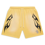 Hellstar Studios Flame Shorts Yellow - Image 1