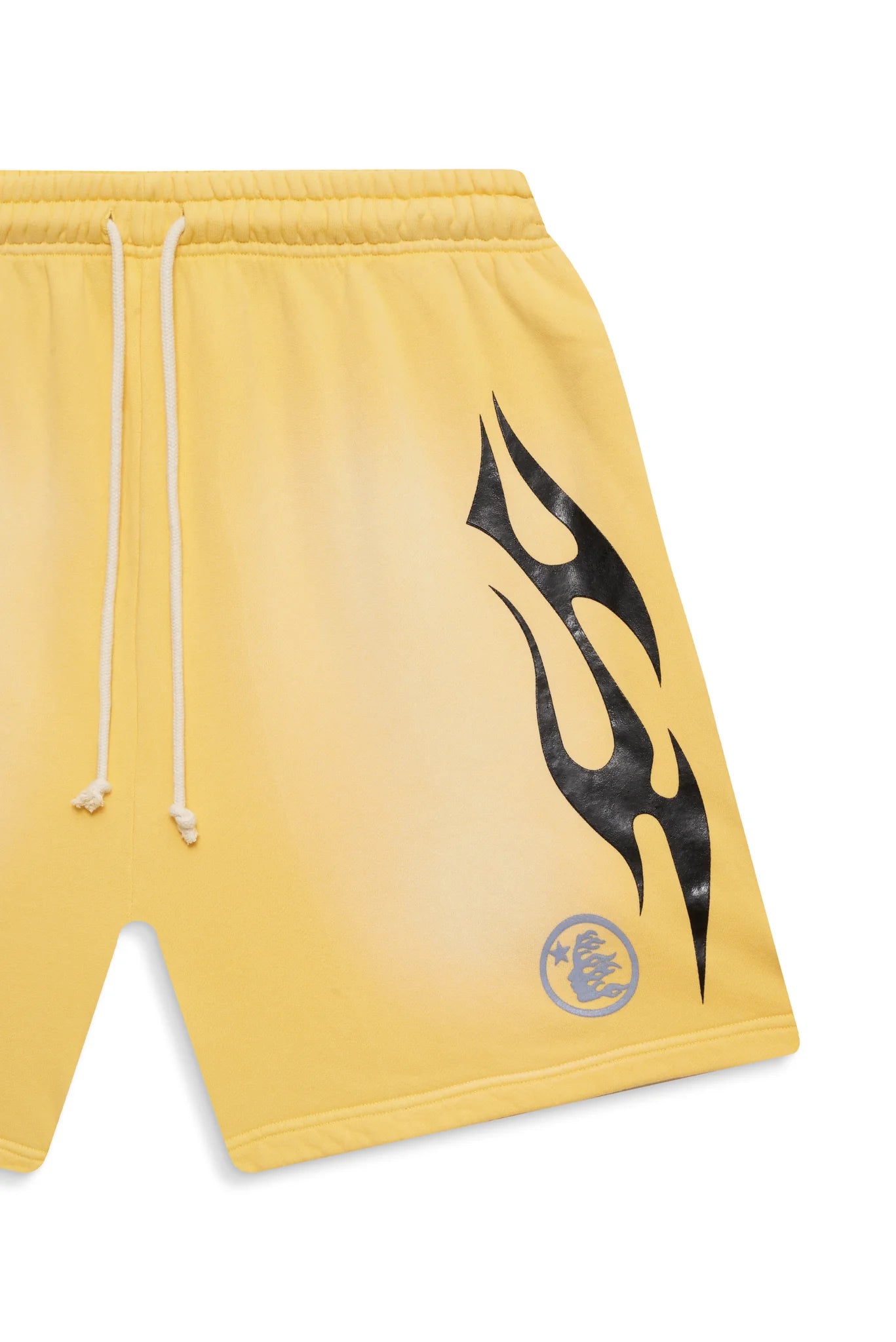 Hellstar Studios Flame Shorts Yellow