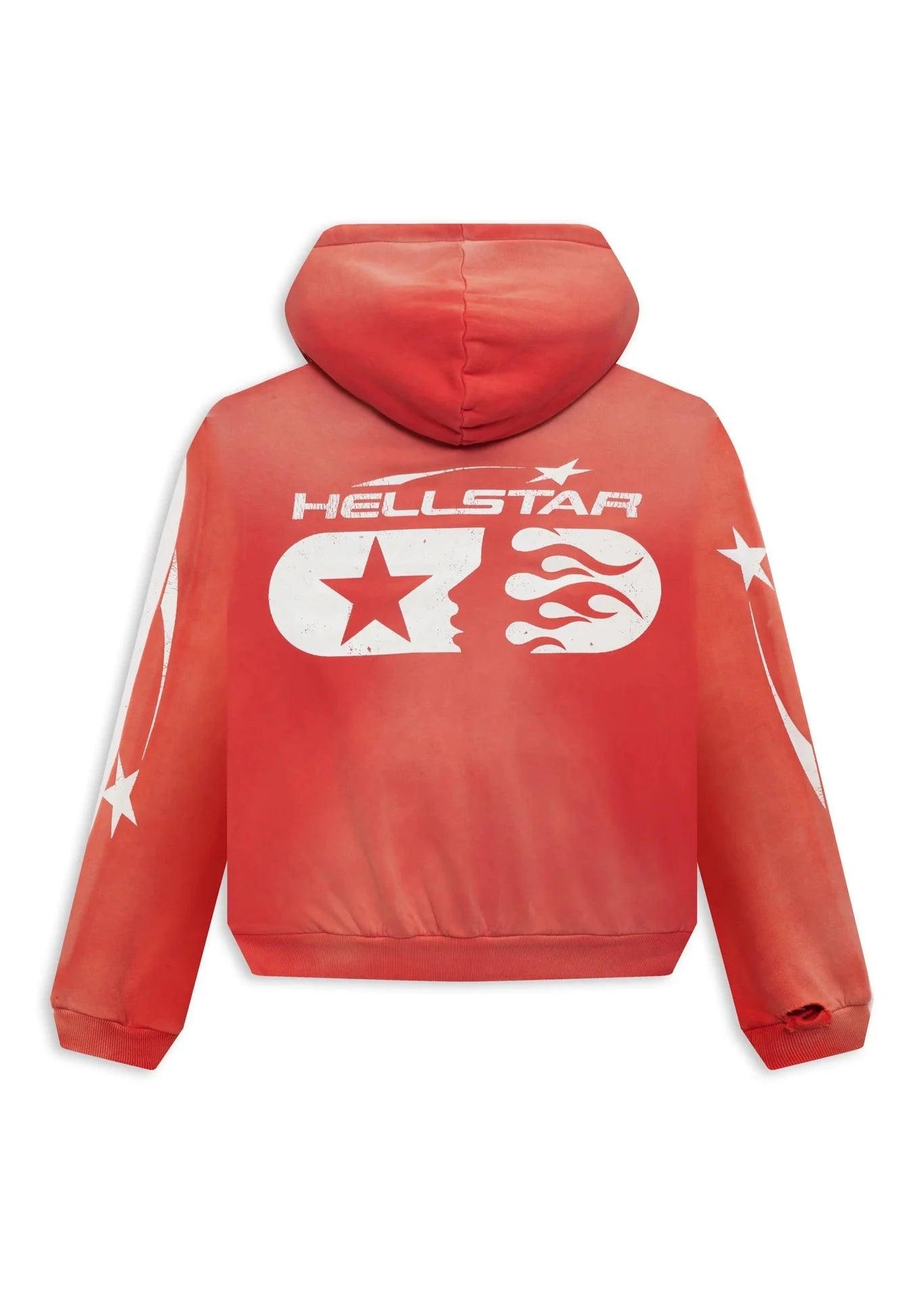 Hellstar Studios Zip Hoodie Red