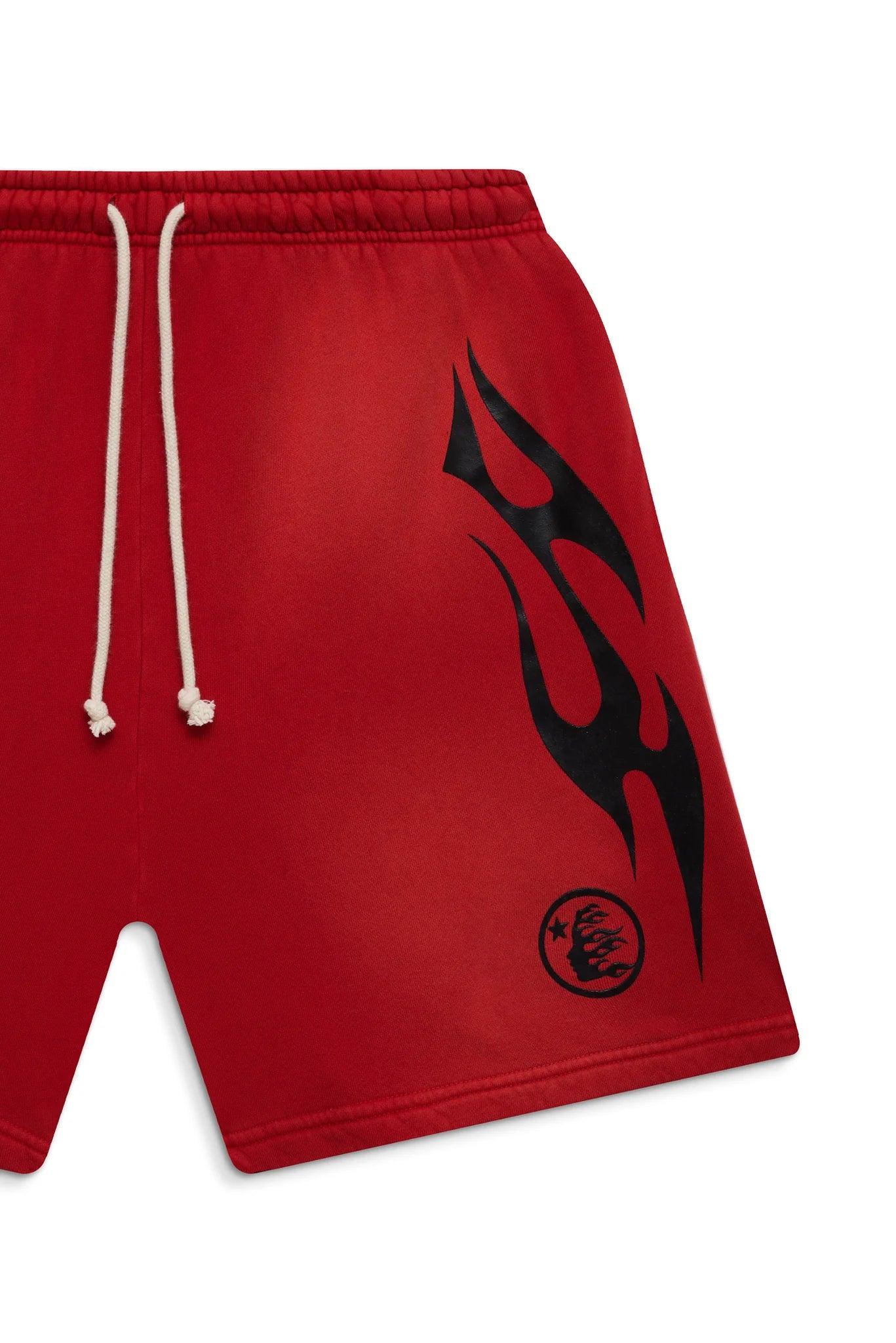 Hellstar Studios Flame Shorts Red