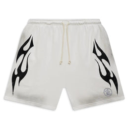 Hellstar Shorts a Fiamma Bianco e Grigio