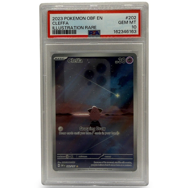 2023 Pokémon SV Obsidian Flames Cleffa Illustration Rare #202 PSA 10 GEM MINT — photo 1