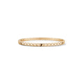 CHANEL 18K Beige Gold Coco Crush Mini Bangle Bracelet (J12324)