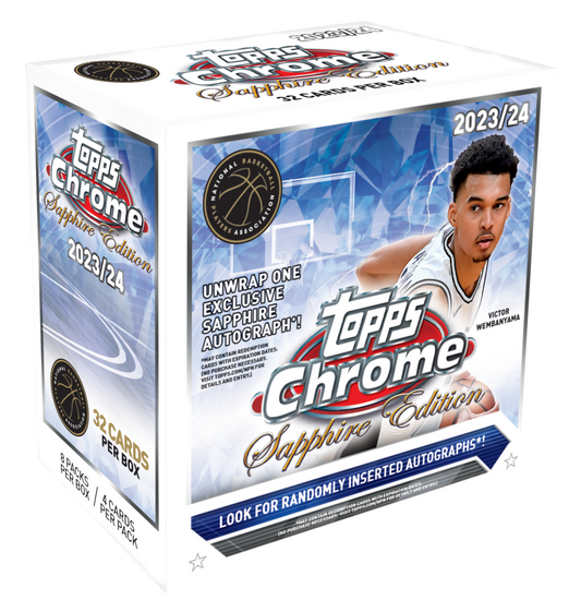 2023-24 Topps Chrome® Basketball Sapphire Edition Hobby Box