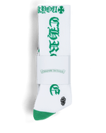 Chrome Hearts 3 Pack CH Logo Socks White - Image 2