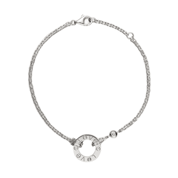 Bracciale Cartier Love, 18k Oro Bianco, 2 Diamanti