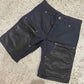 Chrome Hearts Carpenter Leather Black Cross Shorts