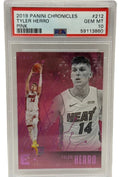 2019 Panini Chronicles Tyler Herro Carte recrue rose #212 PSA 10 GEM MINT