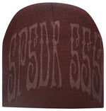 Sp5der Longlegs Beanie Maroon - Image 1