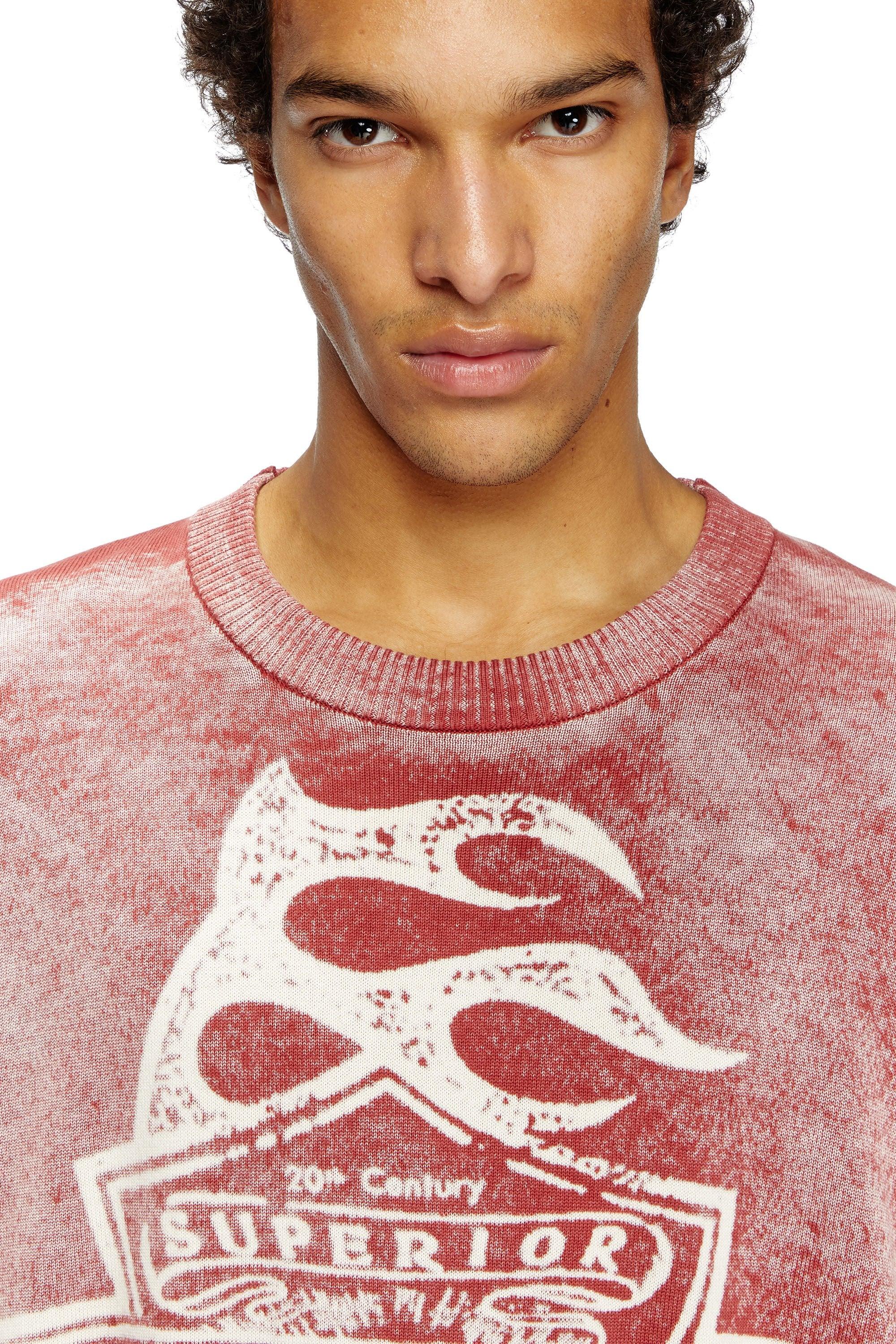 Diesel x Hellstar K-Belez Reverse Print Logo Jumper Red