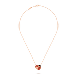 Van Cleef & Arpels Lucky Spring pendant, open wings ladybug 18K rose gold, Carnelian, Onyx - Image 1